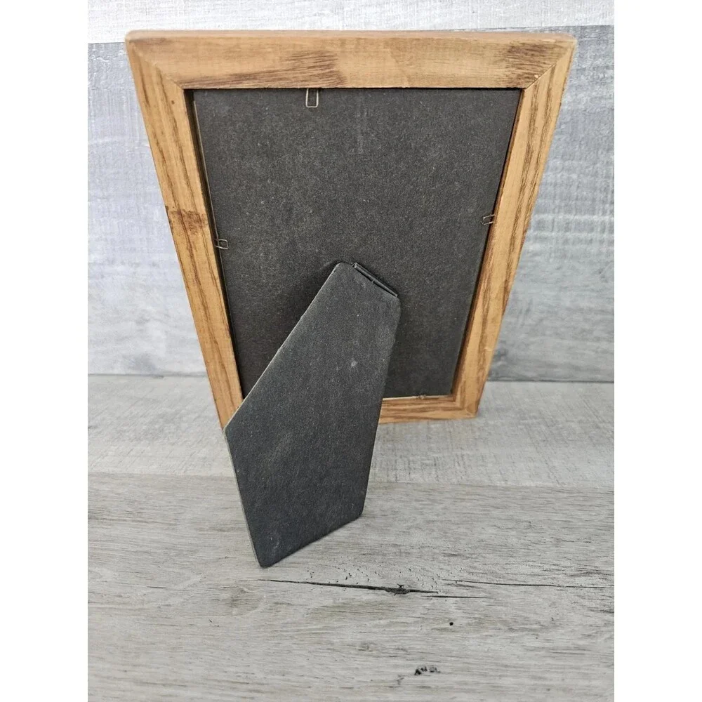Nautical Theme Photo Frame Lake Beach Cottage Rustic Sailboat Ocean Handpainted